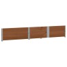 Jardinière marron 150x100 cm bois massif de pin 