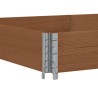 Jardinière marron 150x100 cm bois massif de pin 