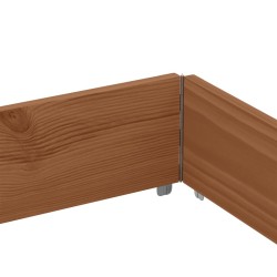 Jardinière marron 150x100 cm bois massif de pin 