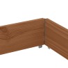 Jardinière marron 150x100 cm bois massif de pin 