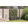Jardinières de jardin 1 pc Noir 120 x 40 x 142 cm Plastique 