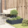 Porte-plante Anthracite 80x80x50 cm Acier laminé à froid 