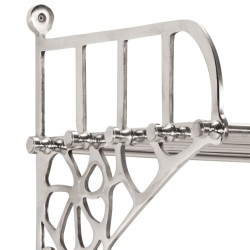 Porte-bagages avec cintres mural aluminium 