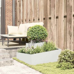 Pot blanc 80x80x50 cm en plastique 