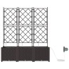 Jardinières de jardin 1 pc Marron 120 x 40 x 142 cm Plastique 