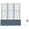 Jardinières de jardin 1 pc Gris clair 120 x 40 x 142 cm 