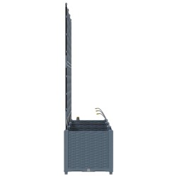 Jardinières de jardin 1 pc Gris clair 120 x 40 x 142 cm 