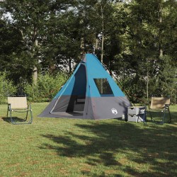 Tente avec toit Autre avec évent Bleu et Noir 383 x 338 x 217 cm Polyester 