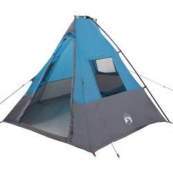 Tente avec toit Autre avec évent Bleu et Noir 383 x 338 x 217 cm Polyester 