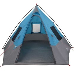 Tente avec toit Autre avec évent Bleu et Noir 383 x 338 x 217 cm Polyester 