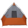 Tente Gris et Orange et Noir 383 x 338 x 217 cm Polyester 
