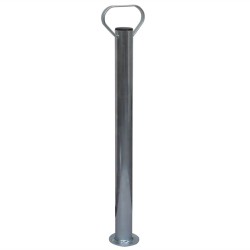 Roue jockey 48 mm avec 2 tubes de support et 3 pinces divisées 