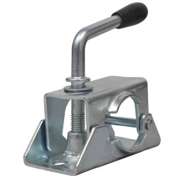Roue jockey 48 mm avec 2 tubes de support et 3 pinces divisées 