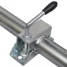 Roue jockey 48 mm avec 2 tubes de support et 3 pinces divisées 