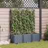 Jardinières de jardin 1 pc Gris 120 x 40 x 142 cm Plastique 