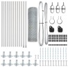 Ensemble de Clôture Pack de 2 Acier Galvanisé 25 x 0,5 m 