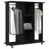 Armoire sur roues Chêne noir 102x38x110 cm Bois d'ingénierie 