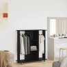 Armoire sur roues Chêne noir 102x38x110 cm Bois d'ingénierie 
