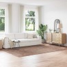 Tapis Shaggy avec support en latex Marron 200x290 cm 