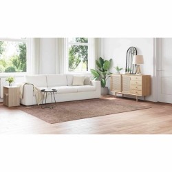 Tapis Shaggy avec support en latex Marron 200x290 cm 