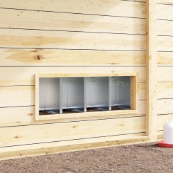 Nichoir à poules4 compartiments avec pieds en acier galvanisé 