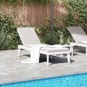 Chaise longue blanc 186x60x29 cm PP 