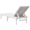 Chaise longue blanc 186x60x29 cm PP 