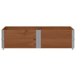 Colliers de palette 2 pcs marron 150x100 cm bois de pin solide 