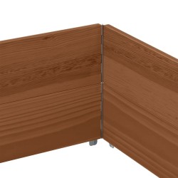 Colliers de palette 2 pcs marron 150x100 cm bois de pin solide 