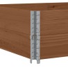 Colliers de palette 2 pcs marron 150x100 cm bois de pin solide 