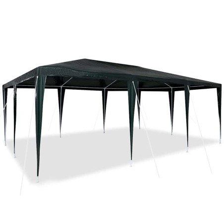 Tente de fête verte 6x4 m PE 