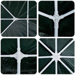 Tente de fête verte 6x4 m PE 