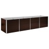 Lit surélevé de jardin Marron 320x80x77 cm Acier galvanisé 