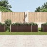 Lit surélevé de jardin Marron 320x80x77 cm Acier galvanisé 