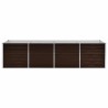 Lit surélevé de jardin Marron 320x80x77 cm Acier galvanisé 