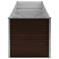 Lit surélevé de jardin Marron 320x80x77 cm Acier galvanisé 
