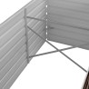 Lit surélevé de jardin Marron 320x80x77 cm Acier galvanisé 