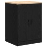 Armoire de rangement de garage noir 60x51x85 cm bois de pin 