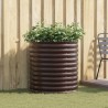 Jardinière surélevée - Marron 80x80x81 cm Acier galvanisé 