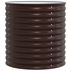 Jardinière surélevée - Marron 80x80x81 cm Acier galvanisé 