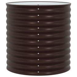 Jardinière surélevée - Marron 80x80x81 cm Acier galvanisé 