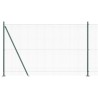 Set de poteaux de clôture verts Pack de 2 Vert 