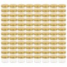 Pots à confiture avec couvercle doré 96 pcs Verre 110 ml 