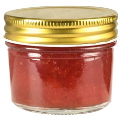 Pots à confiture avec couvercle doré 96 pcs Verre 110 ml 
