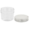Pots à confiture avec couvercles argentés 96 pcs Verre 110 ml 