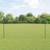 Clôture Euro avec 10 poteaux gris 1,6x10 m en acier 