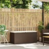 Banc de jardin avec coussin marron 110x40x44 cm résine tressée 