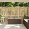 Banc de jardin avec coussin marron 110x40x44 cm résine tressée 