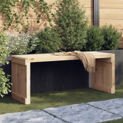 Banc de jardin extensible 212,5x40,5x45 cm bois massif de pin 