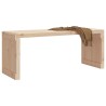 Banc de jardin extensible 212,5x40,5x45 cm bois massif de pin 